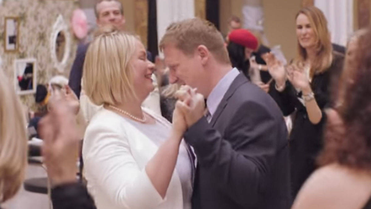Lidl als "Freudenbringer" bei einer Hochzeit.