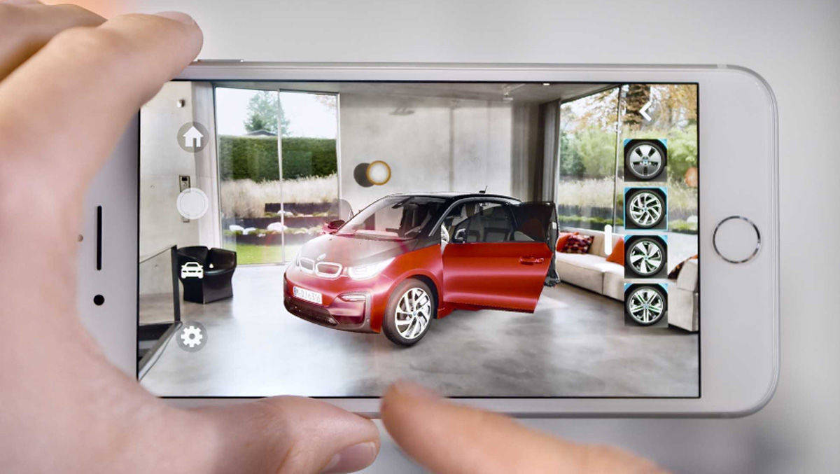 Nun auch auf iPhones und iPads: BMW i Visualiser mit Augmented Reality.