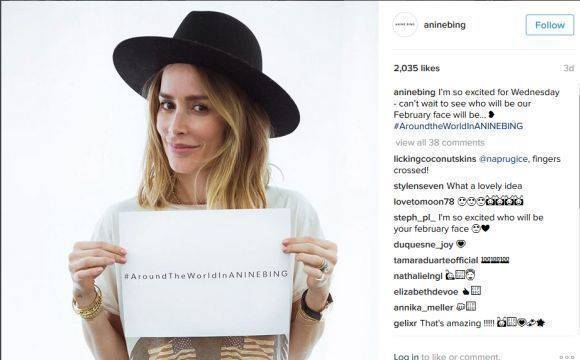 Anine Bing castet ihre Influencer via Instagram.