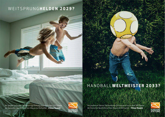 Das könnten die Sport-Hoffnungen von morgen sein: Kampagne der Bundesliga-Stiftung.