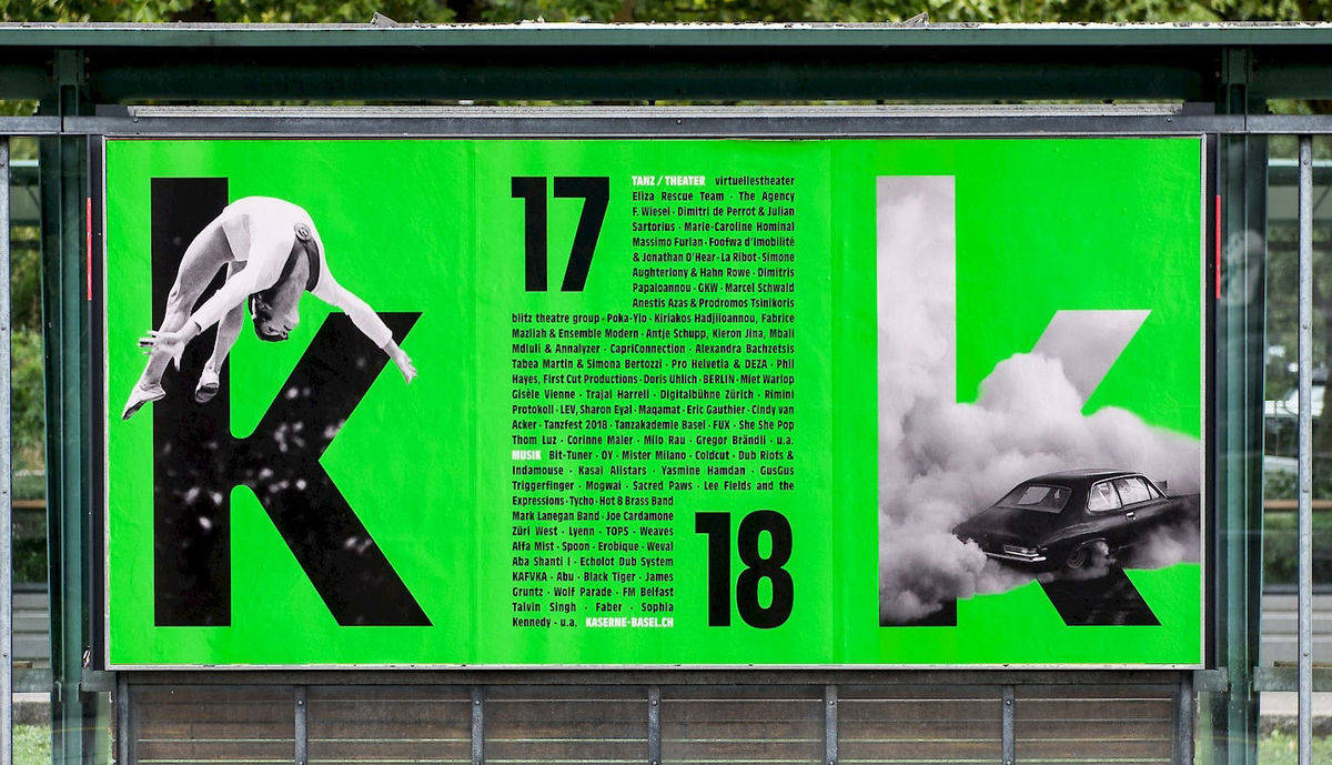 Unter den 100 Besten Plakaten: Die Saisonkampagne für die Kaserne Basel