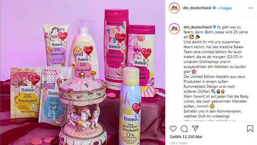 Balea wird 25 Jahre alt und feiert mit einer Jubiläumsedition. Seit 1995 behauptet die Kosmetikmarke ihren Platz in den Dm-Regalen und wurde auch 2020 zur beliebtesten Handelsmarke gekürt.