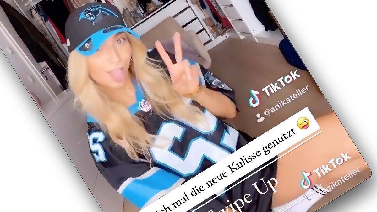 Auch Influencerin Anika Teller wird für die NFL aktiv.