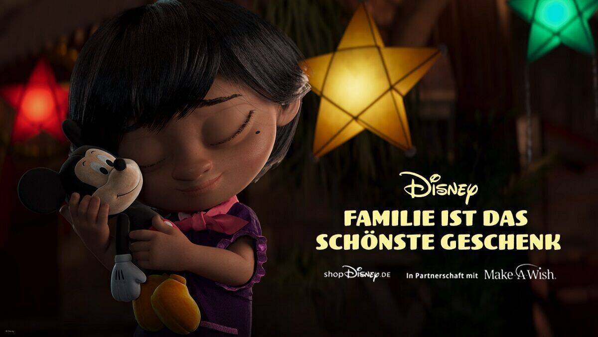 Im Xmas-Spot von Disney steht die Micky Maus für die besondere Verbindung zwischen einer Großmutter und ihrer Enkelin.