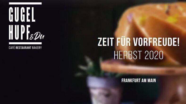 Auf seiner Website wirbt Dr. Oetker für das neue Café in Frankfurt am Main.