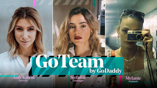 Das GoTeam: Stefanie Giesinger, Melanie Kieback und Ann-Katrin Schmitz