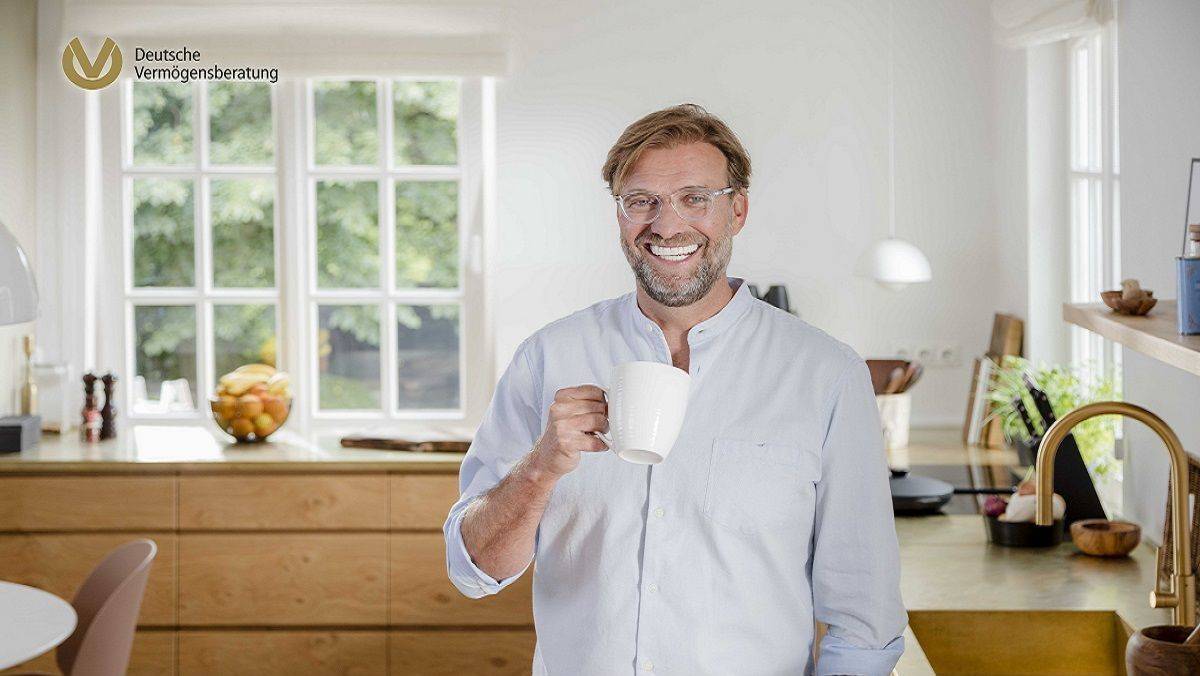 Jürgen Klopp ist seit 2016 in TV-Spots für die Deutsche Vermögensberatung im Einsatz.