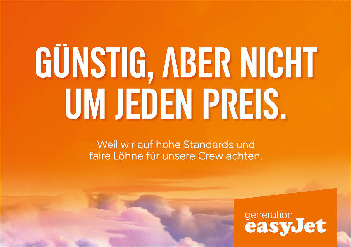 Motiv der neuen Easyjet-Kampagne.