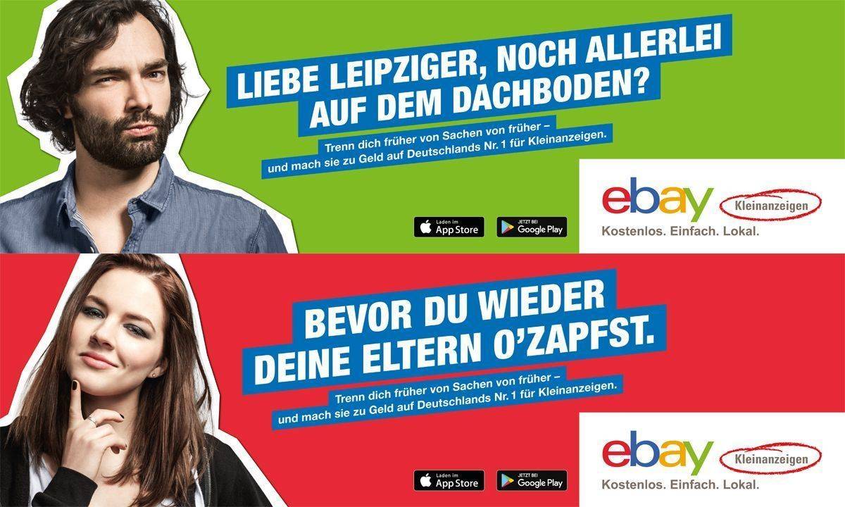 Motive von der Out-of-Home-Kampagne Ebay Kleinanzeigen.