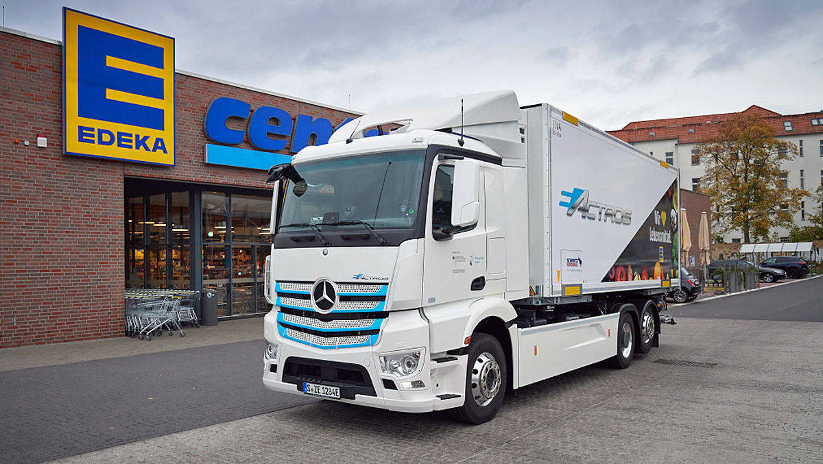Edeka Testet Den Eactros Von Mercedes Benz Trucks W Amp V