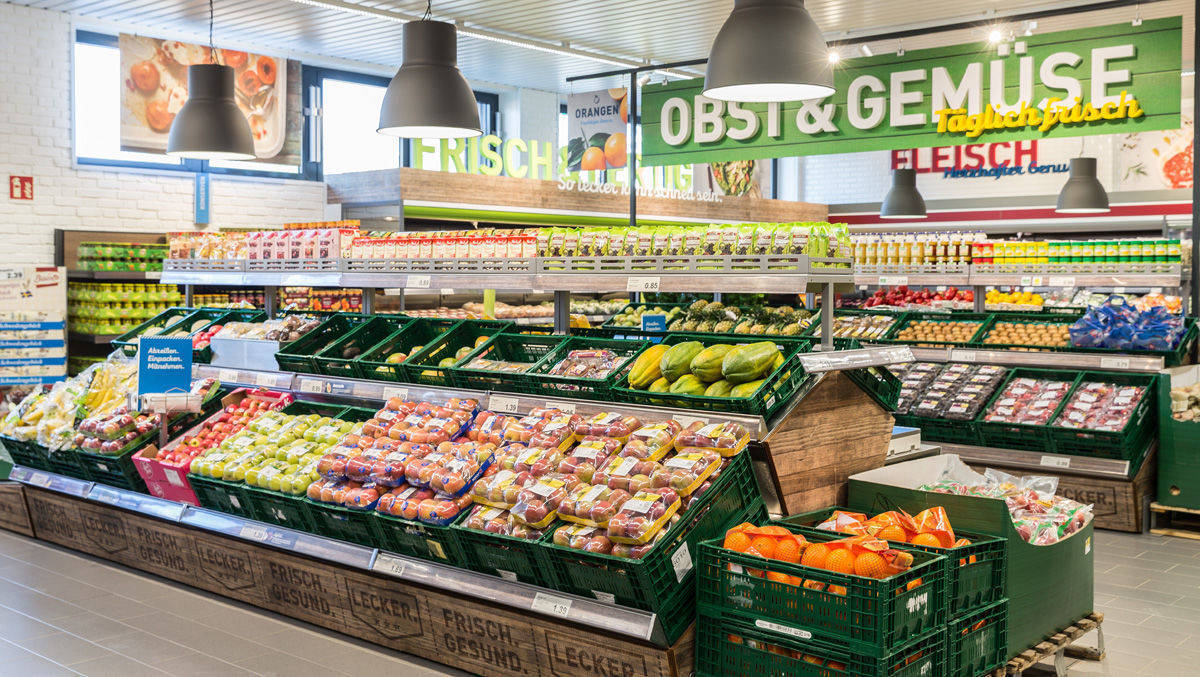Markt der Zukunft: Die Filiale in Herten hat Aldi Nord schon modernisiert.