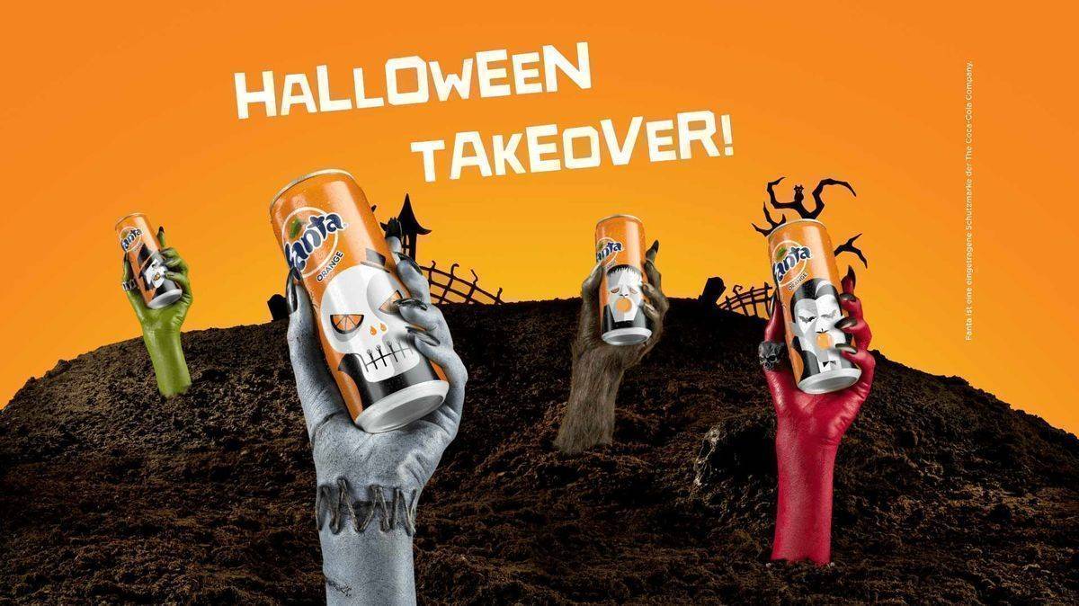 Zu Halloween gibt es vier Fanta-Sondereditionen und neue Snapchat Lenses und Filter