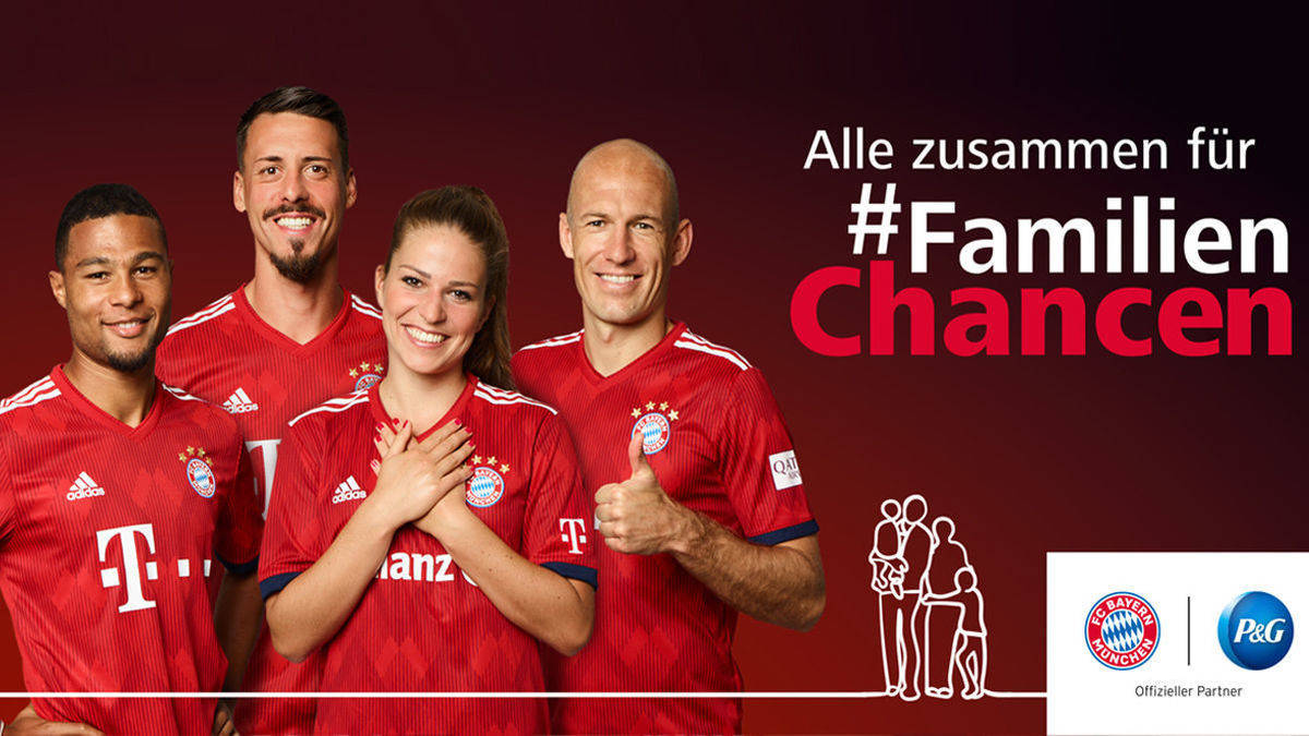 Procter & Gamble und der FC Bayern München engagieren sich für Familien