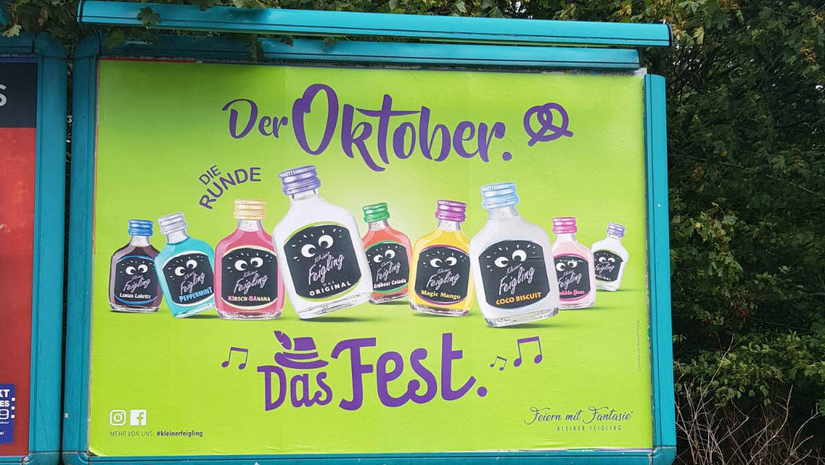 Beim Oktoberfest muss es nicht immer nur Bier sein, findet man bei Kleiner Feigling.