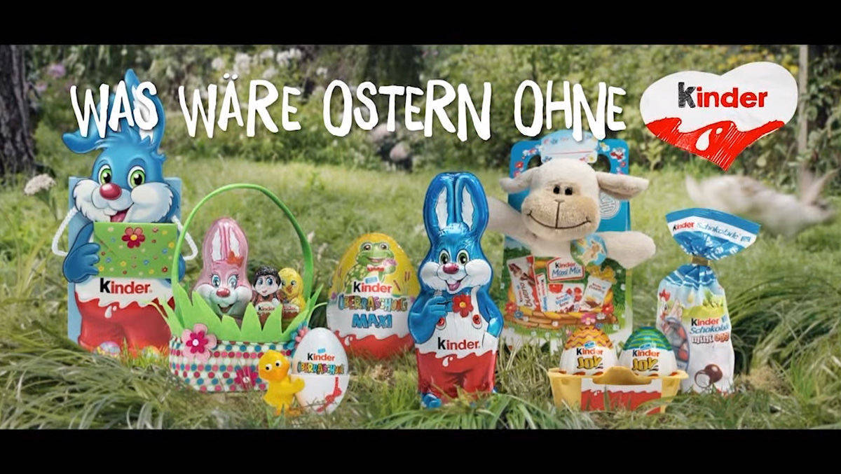 Kinder-Schokolade: "Harry Hase" hat dummerweise fast die gleiche Farbe wie die AfD.