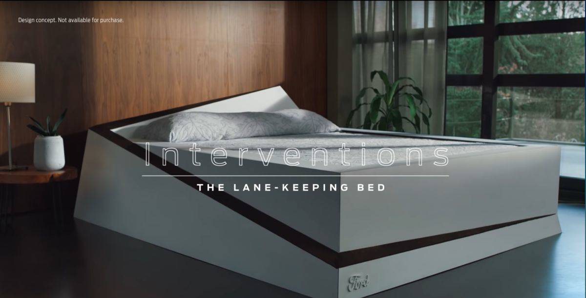 Das Ford-Bett mit Spurhalte-Assistent - leider noch nicht im Handel.