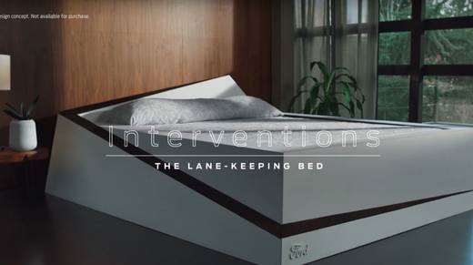 Das Ford-Bett mit Spurhalte-Assistent - leider noch nicht im Handel.