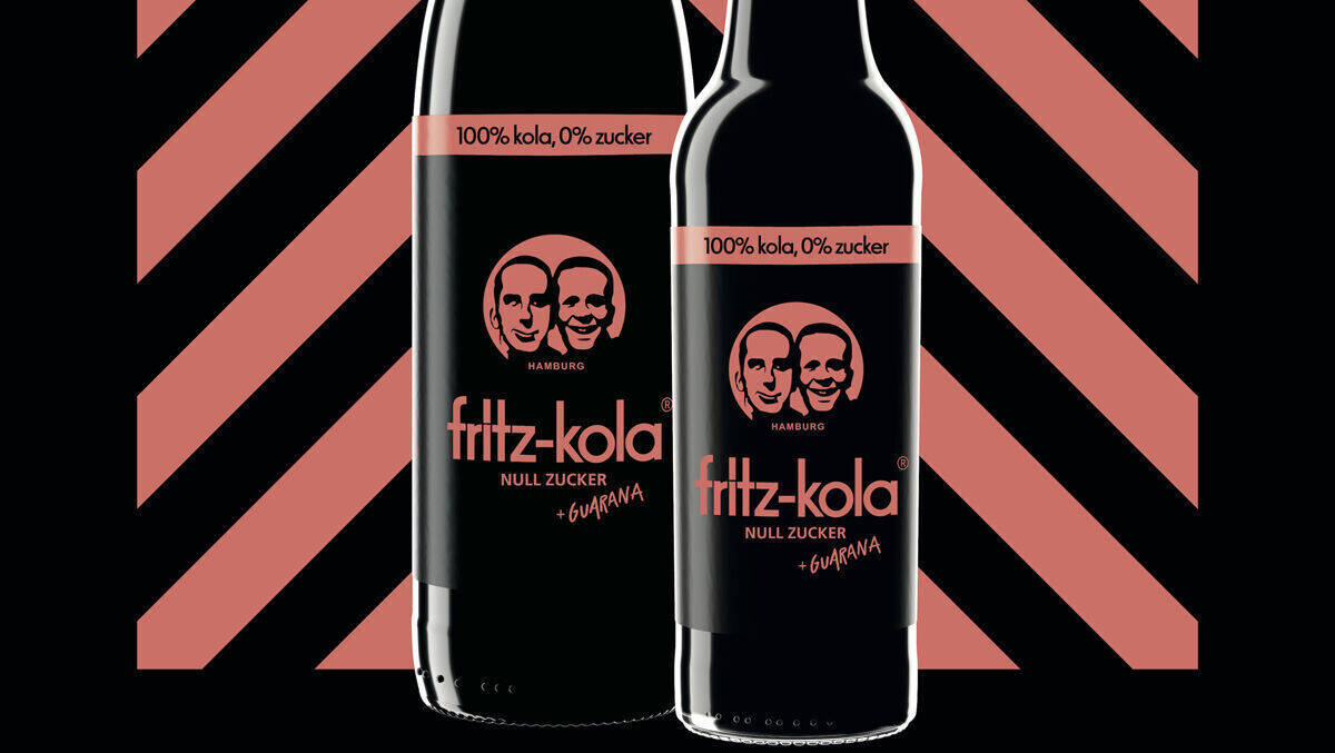  "Voll Kola. Null Zucker", lautet der Fritz-Kola-Werbespruch.