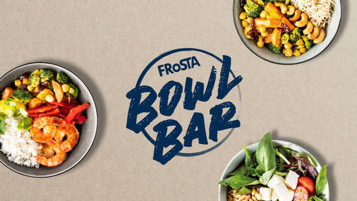 Frosta eröffnet für zehn Tage eine "Social Bowl Bar" in Hamburg, in der täglich wechselnde Instagram-Kreationen auf den Tisch kommen.
