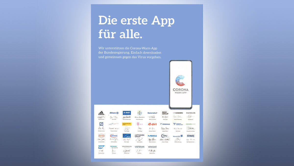 W&V Data-Ranking der teuersten Motive: Für kein Produkt wurde mehr Werbedruck aufgebaut als für die Corona-Warn-App.