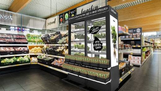 Die ersten Kräuter-Kleingärten stehen in Aldi Süd Filialen in den Regionen Düsseldorf und Frankfurt.
