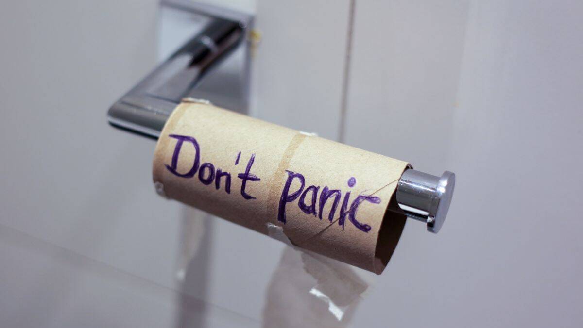 Keine Panik - Hakle hilft gegen Toilettenpapier-Knappheit.