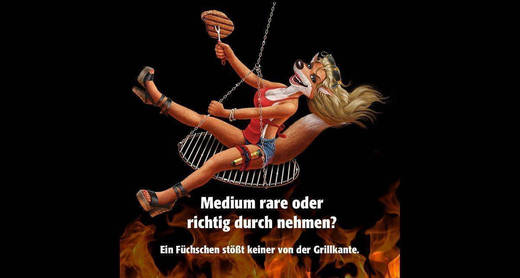 Eindeutig sexistisch: Die Füchschen-Werbung erhielt eine offizielle Rüge.