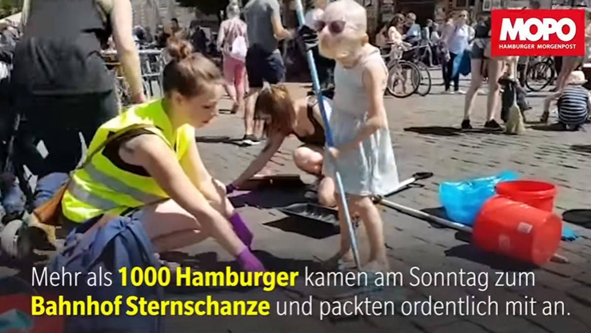 National und international berichten viele Medien über die Aufräumaktion.
