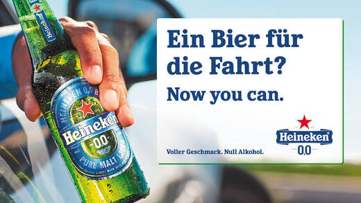 Bis Dezember wird Heineken an Supermärkten, Burger King, Fahrschulen, Tankstellen und über Amazon sein alkoholfreies Bier unter die Leute bringen.