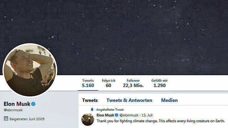 Dünne Haut? Elon Musk twitterte rüde gegen einen kritischen Taucher.