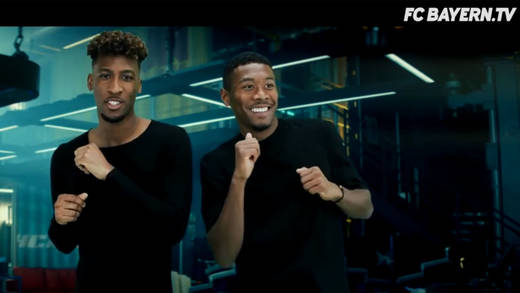 David Alaba und Kingsley Coman im Bad Boys Battle.
