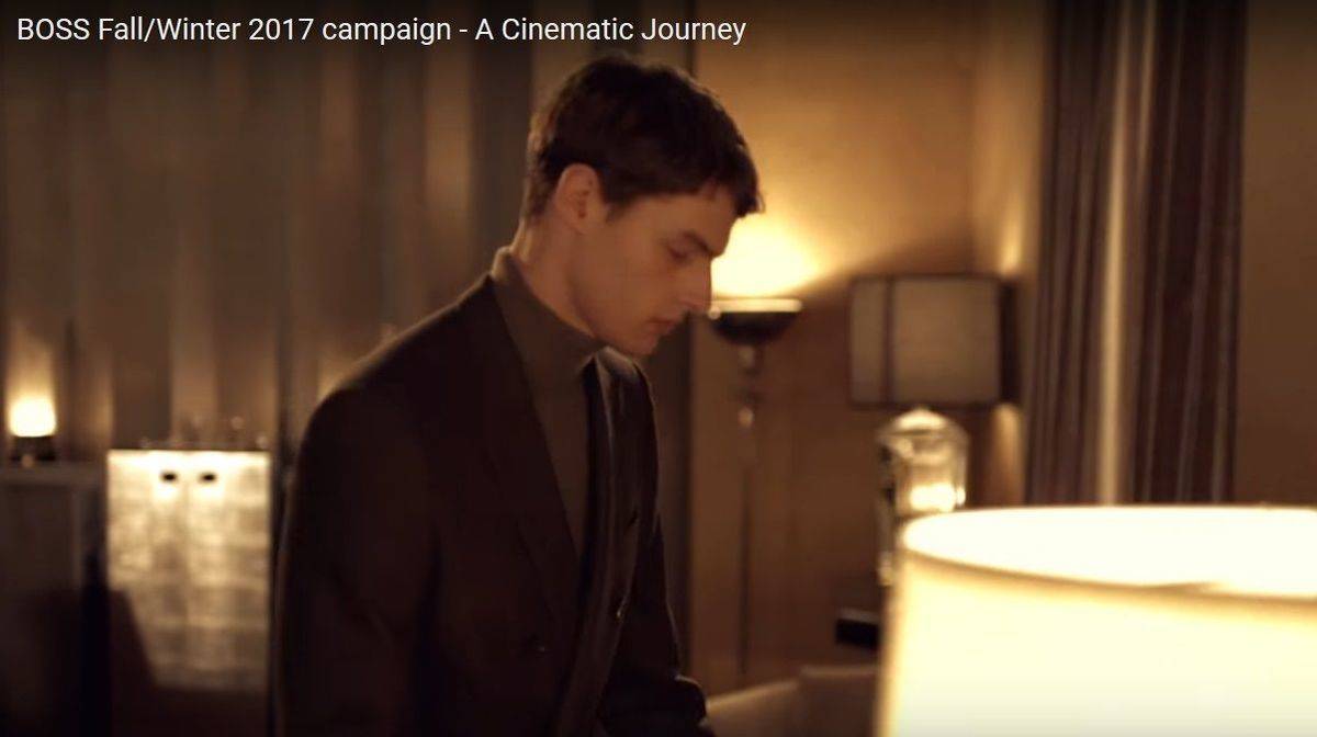Hannes Gobeyn im neuesten Spot für Hugo Boss.