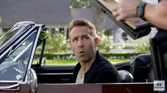 "Deadpool"-Krawallo Ryan Reynolds: vor einem Jahr omnipräsent im Hyundai-Teaser.