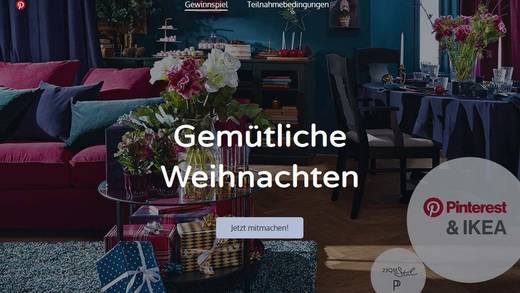 Die Ikea-Weihnachtspinnwand bei Pintereset.