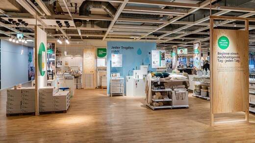 In 36 Ikea-Filialen in Deutschland steht nun alles im Zeichen der Nachhaltigkeit.