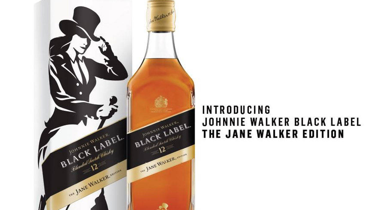 Eine Viertel Million Flaschen verteilt Diageo mit weiblichem Logo.