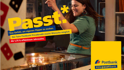 Das "Passt-Gefühl" ist zentral für die Postbank-Kampagne