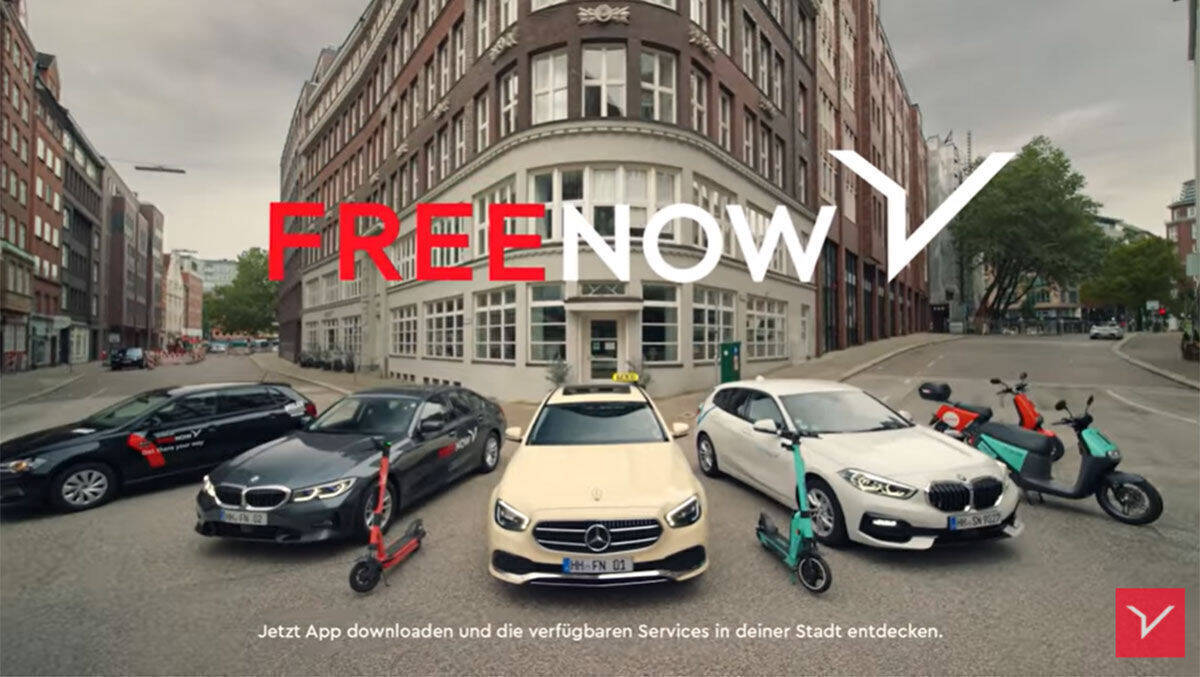 Free Now präsentiert die vielen Möglichkeiten seiner Plattform in seiner neuen Kampagne.