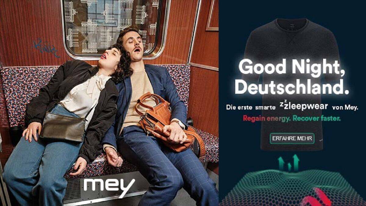 Mey Bodywear und JvM wollen für ein angenehmeres und effizienteres Schlafverhalten sorgen.