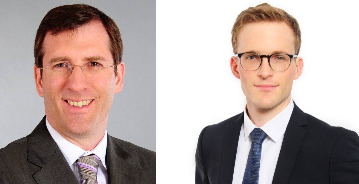 Markus Schöner, Partner, Rechtsanwalt und Leiter des Geschäftsbereichs Kartellrecht & EU, CMS Deutschland (l.) und Denis Schlimpert, Rechtsanwalt im Geschäftsbereich Kartellrecht & EU, CMS Deutschland