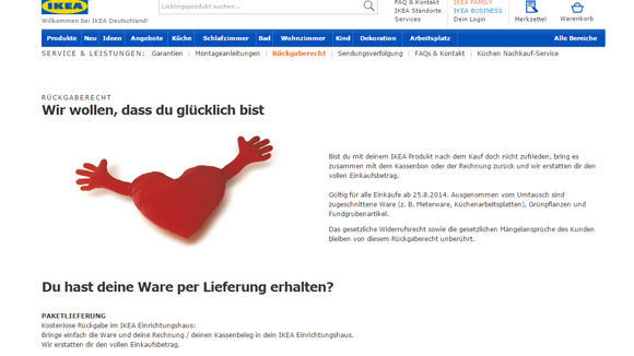 Kein Bedarf Ikea Stoppt Lebenslanges Ruckgaberecht W V