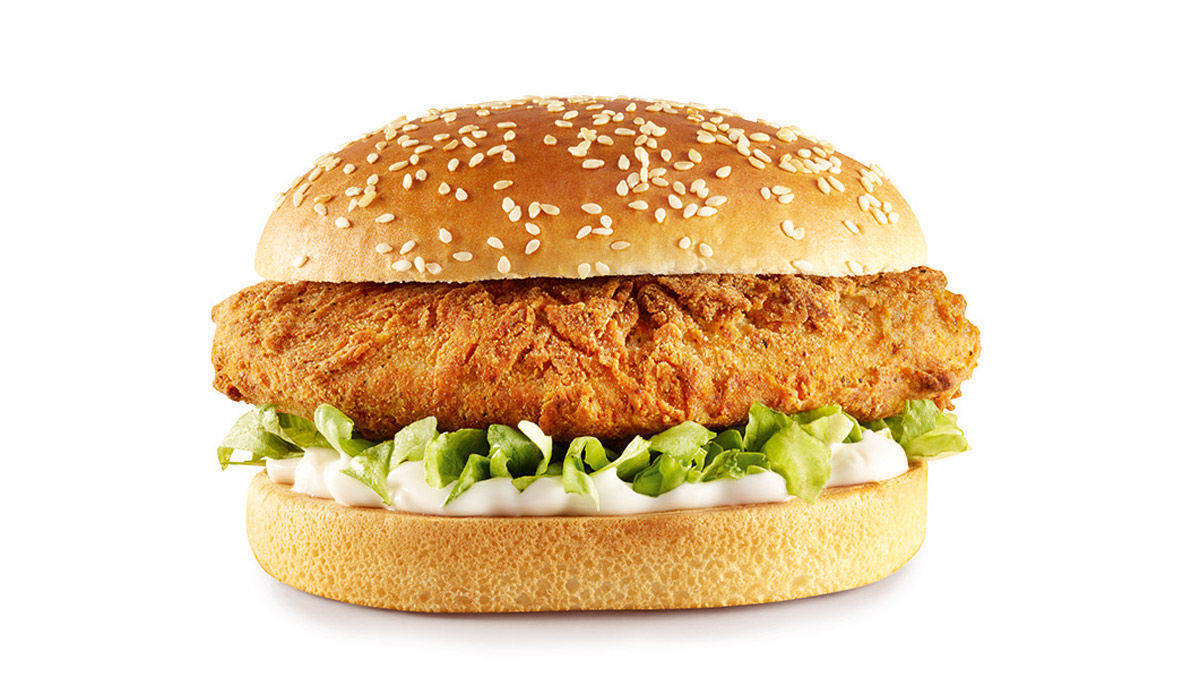 Kentucky Fried Chicken verwendet Quorn-Filets für seine veganen Burger. 