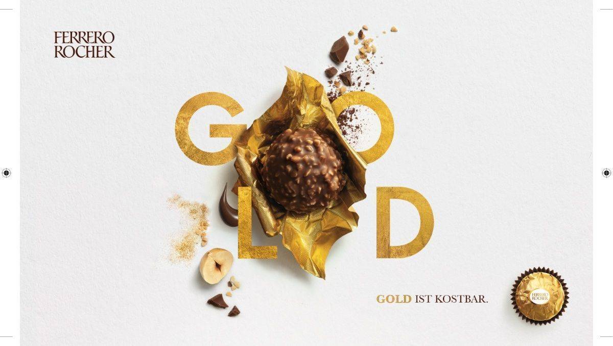 Gold Kampagne Leo Burnett macht Appetit auf Ferrero Rocher W V