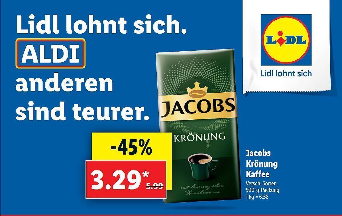 Lidl wagt sich mal wieder an vergleichende Werbung.