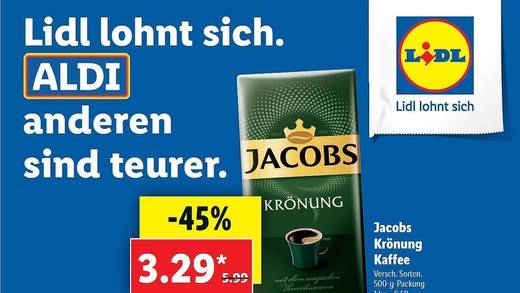Lidl wagt sich mal wieder an vergleichende Werbung.