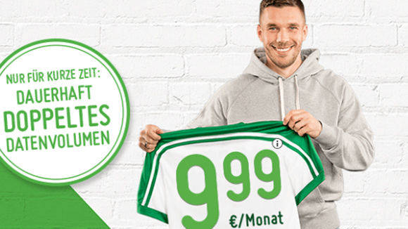 Lukas Podolski wechselt zu dem Mobilfunkanbieter Smartmobil.de