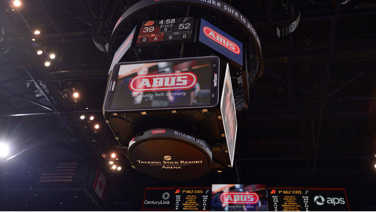Abus kann man in den USA zwar schon lang kaufen. Aber ins B2C-Marketing steigt er Mittelständler erst jetzt richtig ein - über eine Partnerschaft mit dem NBA-Team Pheonix Suns.