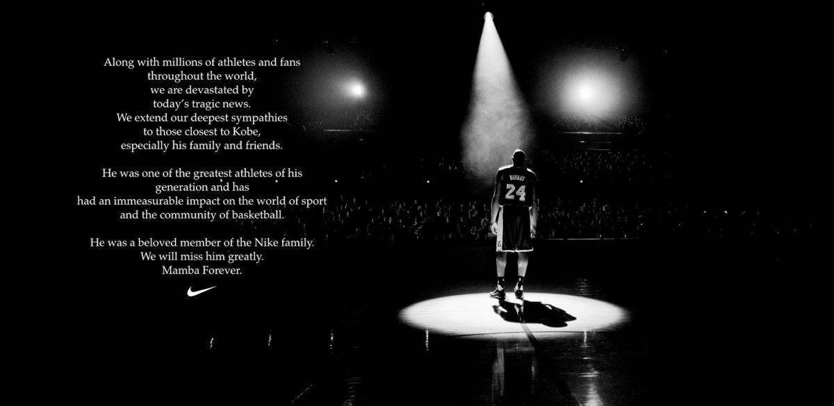 Mit diesem Abschiedsmotiv reagierte Nike auf den Tod des 41-jährigen Kobe Bryant.