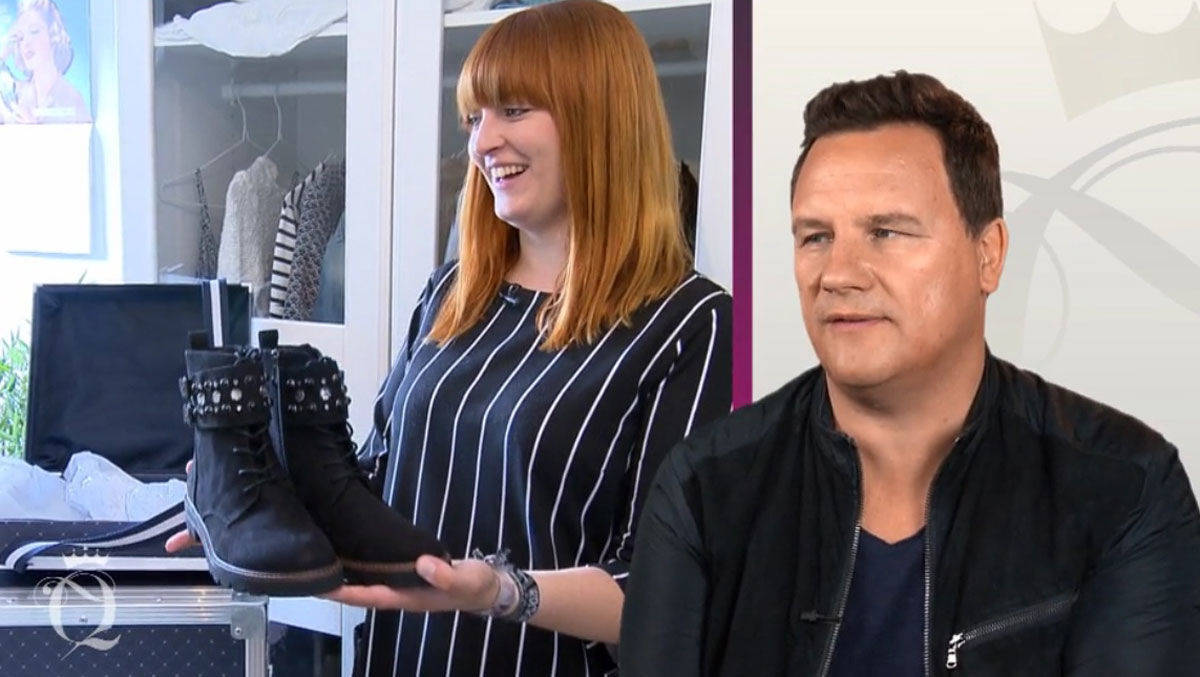 Szene mit Guido Maria Kretschmer und Marco-Tozzi-Schuhen.