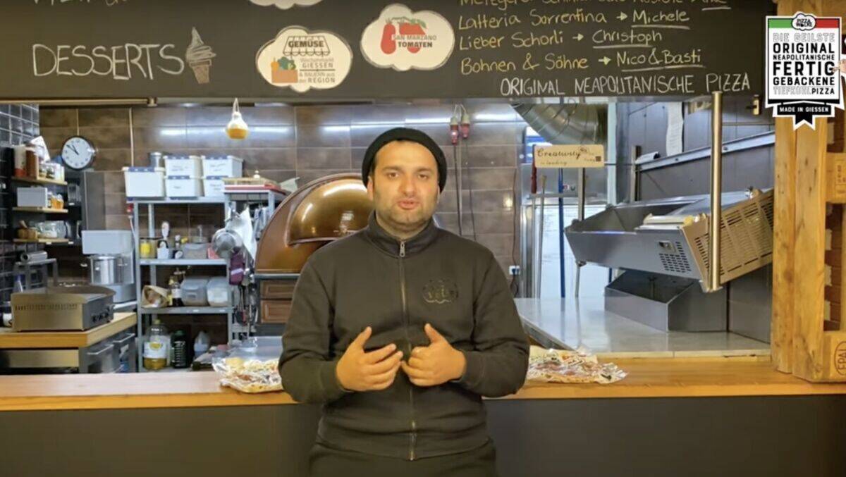 Shadi Souri, der Erfinder der Champignons League Pizza.